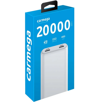  Power bank Carmega CAR-PB-202-WH 20000mAh Charge 20 white 