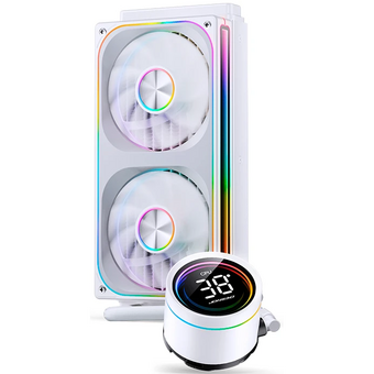  СВО JONSBO TH-240 White LGA 1700/1200/115X/AM5/AM4 (TDP 260W, ARGB Fan and Pump, PWM, Dual Fan 120mm, белый) Ret 