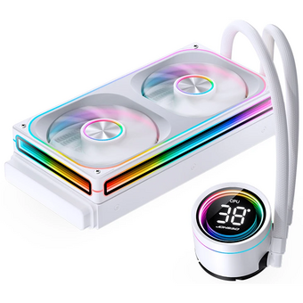  СВО JONSBO TH-240 White LGA 1700/1200/115X/AM5/AM4 (TDP 260W, ARGB Fan and Pump, PWM, Dual Fan 120mm, белый) Ret 