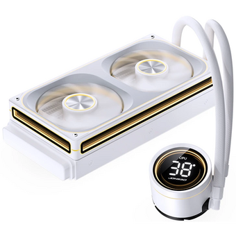  СВО JONSBO TH-240 White LGA 1700/1200/115X/AM5/AM4 (TDP 260W, ARGB Fan and Pump, PWM, Dual Fan 120mm, белый) Ret 