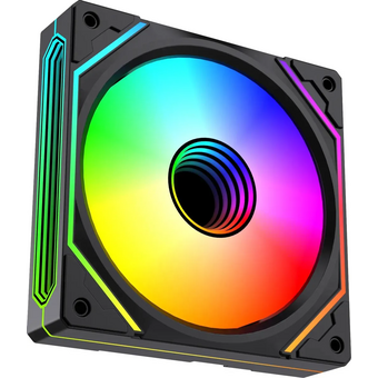  Вентилятор Bloody BD-CF120ARGB5 LCD ARGB (BD-CF120ARGB5-BK) 120х120x25 черный 4-pin 26дБ (упак. 1шт) Ret 