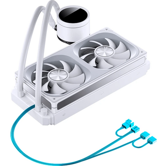  СВО JONSBO TH-240 White LGA 1700/1200/115X/AM5/AM4 (TDP 260W, ARGB Fan and Pump, PWM, Dual Fan 120mm, белый) Ret 