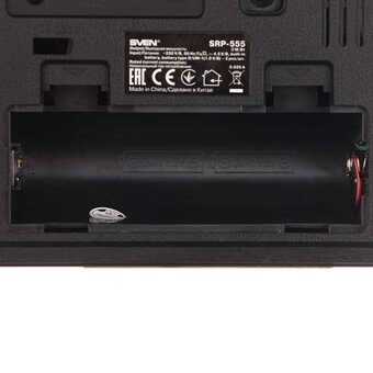  Радиоприёмник SVEN SRP-555 черный-серебро 