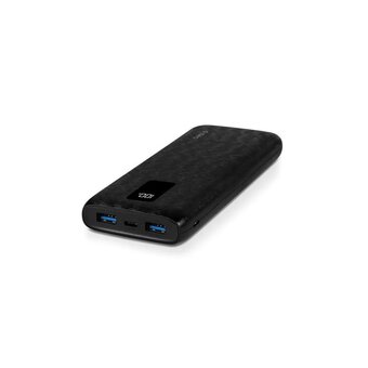  Внешний аккумулятор TTEC 2BB202S PowerSlim Trio LCD 10.000mAh PD 22,5W Powerbank withTrio Cable Black 