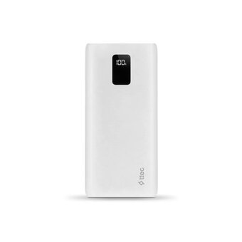  Внешний аккумулятор TTEC 2BB203B PowerSlim Trio LCD 20000mAh PD 22,5W Powerbank with Trio Cable White 