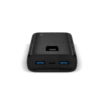  Внешний аккумулятор TTEC 2BB203S PowerSlim Trio LCD 20000mAh PD 22,5W Powerbank with Trio Cable Black 