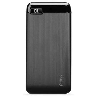 Внешний аккумулятор TTEC 2BB183S PowerSlim LCD 10000 mAh Powerbank with USB-C Input/Output Black 