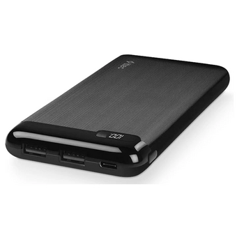  Внешний аккумулятор TTEC 2BB183S PowerSlim LCD 10000 mAh Powerbank with USB-C Input/Output Black 