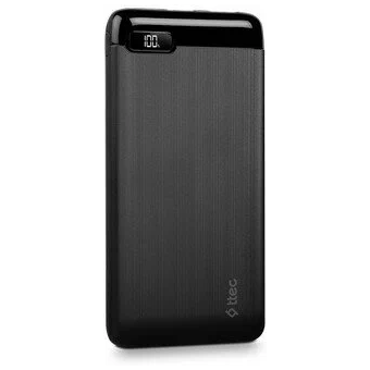  Внешний аккумулятор TTEC 2BB184S PowerSlim LCD 20000 mAh Powerbank With USB-C Input/Output Black 