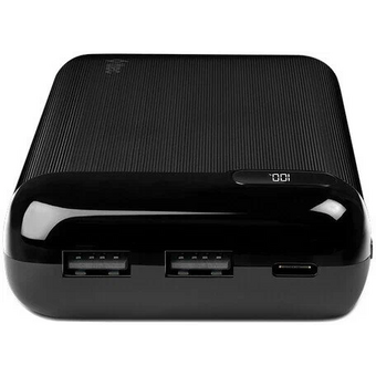 Внешний аккумулятор TTEC 2BB184S PowerSlim LCD 20000 mAh Powerbank With USB-C Input/Output Black 