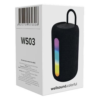  Беспроводная колонка PERO WS03 черная 