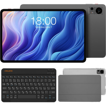 Планшет TECLAST T60 Premium set 8/256 GB 4G, 11.97" чехол-клавиатура, серый 