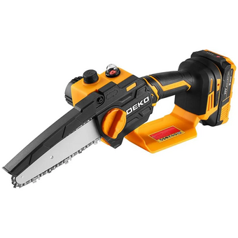  Пила цепная DEKO DKCHS 20-6 Pro (083-2011), 4" и 6", 20В, 2x2.2Ач, 2 шины и 2 цепи 