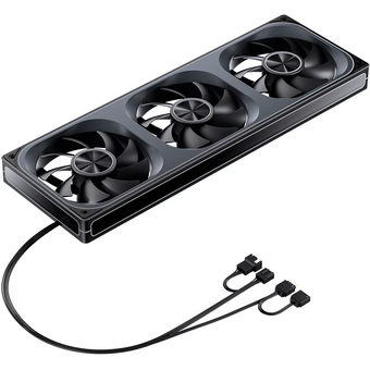  Вентилятор JONSBO ZA-360B (3 in 1) 120х120х28мм (PWM, ARGB LED, 700-2400об/мин, черный) Retail 
