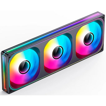  Вентилятор JONSBO ZB-360BR (3 in 1) 120х120х28мм Reverse (PWM, ARGB LED, 700-2400об/мин, черный) Retail 