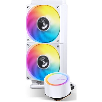  СВО JONSBO TG-240 ARGB White LGA 2011/1700/1200/115X/AM5/AM4 (TDP 260W, ARGB FAN and PUMP, PWM, DUAL FAN 120mm) 