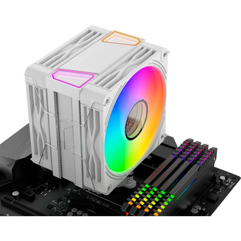  Кулер Bloody BD-AC230-ARGB1 ARGB (BD-AC230-ARGB1-WH) Soc-AM5/AM4/1200/1700/1851 белый 4-pin 22-32dB Al+Cu LCD 230W 715gr Ret 