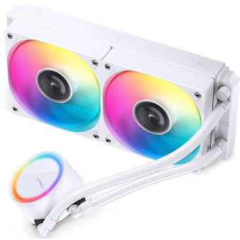  СВО JONSBO TG-240 ARGB White LGA 2011/1700/1200/115X/AM5/AM4 (TDP 260W, ARGB FAN and PUMP, PWM, DUAL FAN 120mm) 