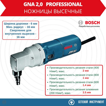  Электроножницы по металлу Bosch GNA 2,0 (601.530.103) 