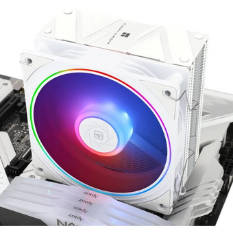  Кулер Thermalright Assassin Spirit 120 Evo White ARGB (TRAS120EVOAW) LGA115X/1200/1700/AM4/AM5 (120mm ARGB PWM Fan, 4 тепл. трубки 6мм) 