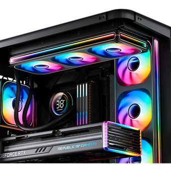  Вентилятор JONSBO ZB-360BR (3 in 1) 120х120х28мм Reverse (PWM, ARGB LED, 700-2400об/мин, черный) Retail 