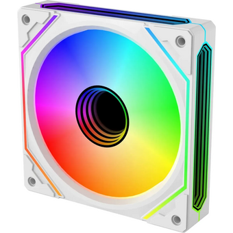  Вентилятор Bloody BD-CF120ARGB5 LCD ARGB (BD-CF120ARGB5-WH) 120х120x25 белый 4-pin 26дБ (упак. 1шт) Ret 