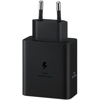  СЗУ SAMSUNG EP-T5020XBEGEU +кабель 50W 2xUSB-C Черный 