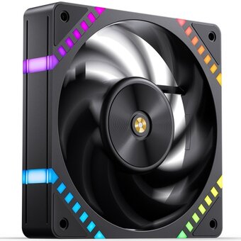  Вентилятор JONSBO HF2-120B 120х120х25мм (PWM, ARGB LED, 800-2200об/мин, черный) Retail 