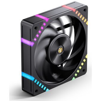  Вентилятор JONSBO HF2-120B 120х120х25мм (PWM, ARGB LED, 800-2200об/мин, черный) Retail 