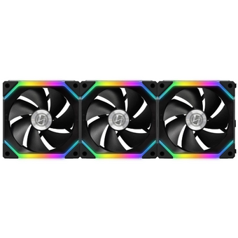  Комплект вентиляторов (3шт.) Lian Li UNI Fan SL120 Black (G99.12UF3B.R0)/UF-SL120-3B/ 120x120x25мм (PWM, ARGB, 800-1900 об/мин, 31dBa) 