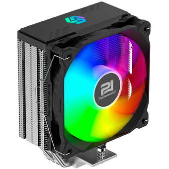  Кулер PentaWave PC-Z04E SRB ARGB V2 LGA115X/1200/1700/1851/AM4/AM5 (TDP 220W, 1*120mm ARGB PWM Fan, 4 тепловые трубки 6мм, 600-1950RPM) 