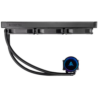  СВО Chieftec Iceberg 360 Dark CLC-360-BLK LGA1700/1200/115X/AM5/AM4 (TDP 350W, ARGB Pump, PWM, Triple Fan 120mm) 