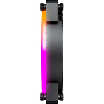  Вентилятор Montech RX140 PWM Reverse Black (RX140 PWM black) / 140mm, 4pin PWM, 3pin ARGB, 600-1600RPM, 90.5CFM, 27.9dBA, Rifle bearing 