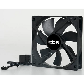  Вентилятор CBR CBR-CF-12025-1200B, 120*120*25мм, 3-pin+molex, 1200 RPM, 36 CFM, 25 dBA 