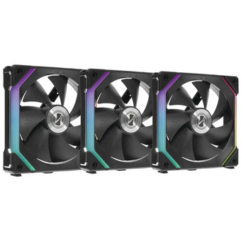  Комплект вентиляторов (3шт.) Lian Li UNI Fan SL120 Black (G99.12UF3B.R0)/UF-SL120-3B/ 120x120x25мм (PWM, ARGB, 800-1900 об/мин, 31dBa) 