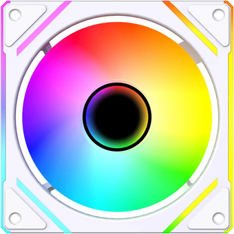  Вентилятор Bloody BD-CF120ARGB2 LCD ARGB (BD-CF120ARGB2-WH) 120х120x25 белый 4-pin 26дБ (упак. 1шт) Ret 