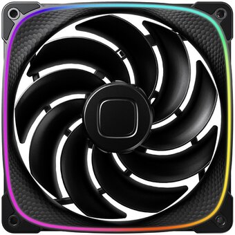  Вентилятор Geometric Future Squama 2503RB-14 Reverse Black (1F2503R114000) / 140mm, PWM, 2100 RPM, 71.80 CFM, 34.0 dBA, 5V ARGB 