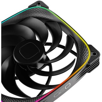  Вентилятор Geometric Future Squama 2503RB-14 Reverse Black (1F2503R114000) / 140mm, PWM, 2100 RPM, 71.80 CFM, 34.0 dBA, 5V ARGB 