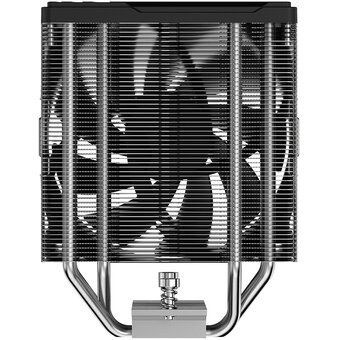  Кулер PentaWave PC-Z04C SRB LGA115X/1200/1700/1851/AM4/AM5 (TDP 220W, 1*120mm PWM Fan, 4 тепловые трубки 6мм, 600-1950RPM, 12-32,6dBa) 