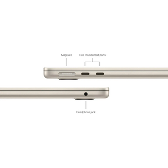  Ноутбук Apple MacBook Air A3113 (Z1G70003D(MXCU3)) M3 8 core 16Gb SSD512Gb/10 core GPU 13.6" Liquid Retina (2560x1664) macOS star WiFi BT Cam 