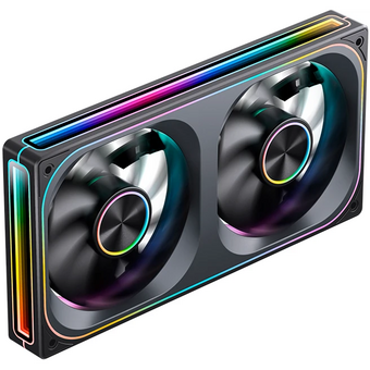  Вентилятор JONSBO ZA-240BR (2 in 1) 120х120х28мм Reverse (PWM, ARGB LED, 700-2400об/мин, черный) Retail 