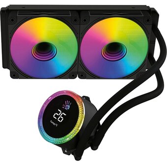  СВО Bloody BD-LC240ARGB2 ARGB (BD-LC240ARGB2-BK) Soc-AM5/AM4/1200/1700/1851 черный 4-pin 22-35dB Al+Cu LCD 260W 1100gr Ret 