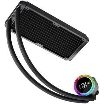  СВО Bloody BD-LC240ARGB2 ARGB (BD-LC240ARGB2-BK) Soc-AM5/AM4/1200/1700/1851 черный 4-pin 22-35dB Al+Cu LCD 260W 1100gr Ret 
