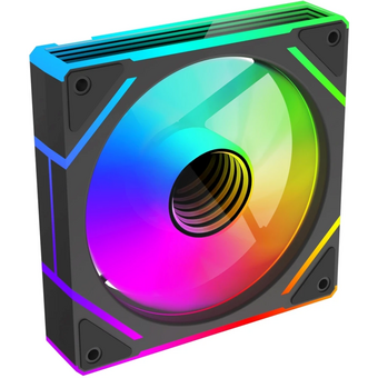  Вентилятор Bloody BD-CF120ARGB2 LCD ARGB (BD-CF120ARGB2-BK) 120х120x25 черный 4-pin 26дБ (упак. 1шт) Ret 