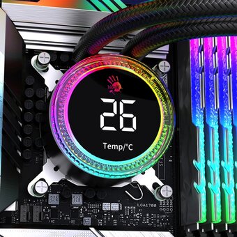  СВО Bloody BD-LC240ARGB2 ARGB (BD-LC240ARGB2-BK) Soc-AM5/AM4/1200/1700/1851 черный 4-pin 22-35dB Al+Cu LCD 260W 1100gr Ret 