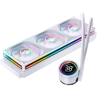  СВО JONSBO TH-360 White LGA 1700/1200/115X/AM5/AM4 (TDP 300W, ARGB Fan and Pump, PWM, Triple Fan 120mm, белый) Ret 