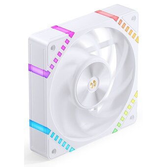  Вентилятор JONSBO HF2-120W 120х120х25мм (PWM, ARGB LED, 800-2200об/мин, белый) Retail 