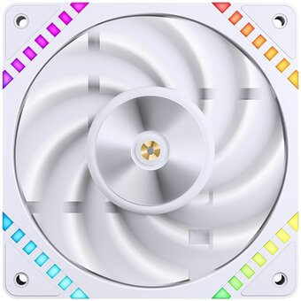  Вентилятор JONSBO HF2-120W 120х120х25мм (PWM, ARGB LED, 800-2200об/мин, белый) Retail 