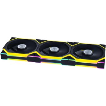  Комплект вентиляторов (3шт.) Lian Li UNI Fan SL Wireless 120 (G99.12SL1W3B.R0)/12SL1W3B Black/120x124,5x28мм (PWM, ARGB, 2000 об/мин (Max.), 28.5dBa) 
