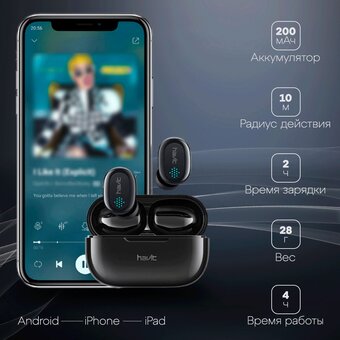 Наушники HAVIT TW925 Black 
